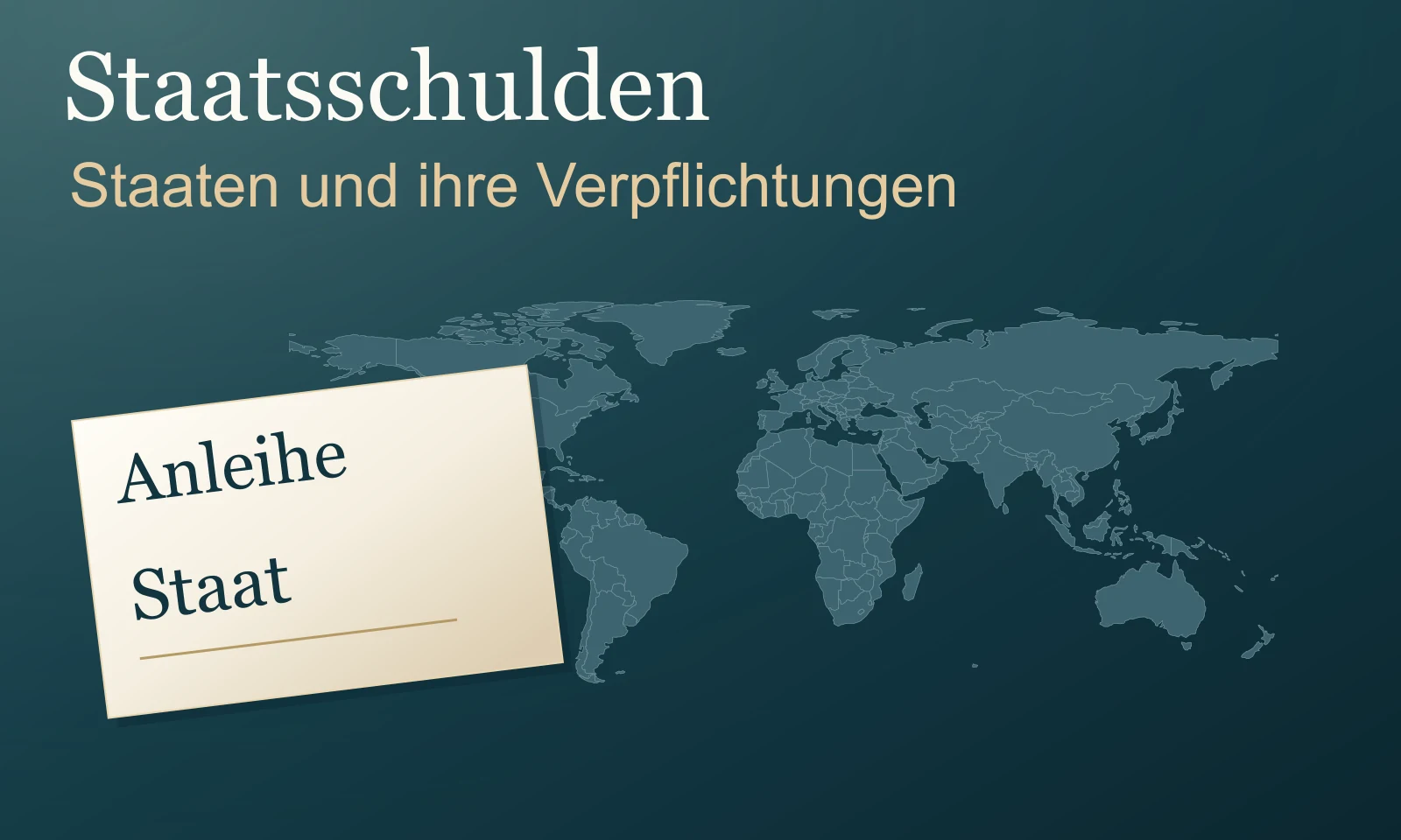 Staatsschulden als Verpflichtungen – Illustration