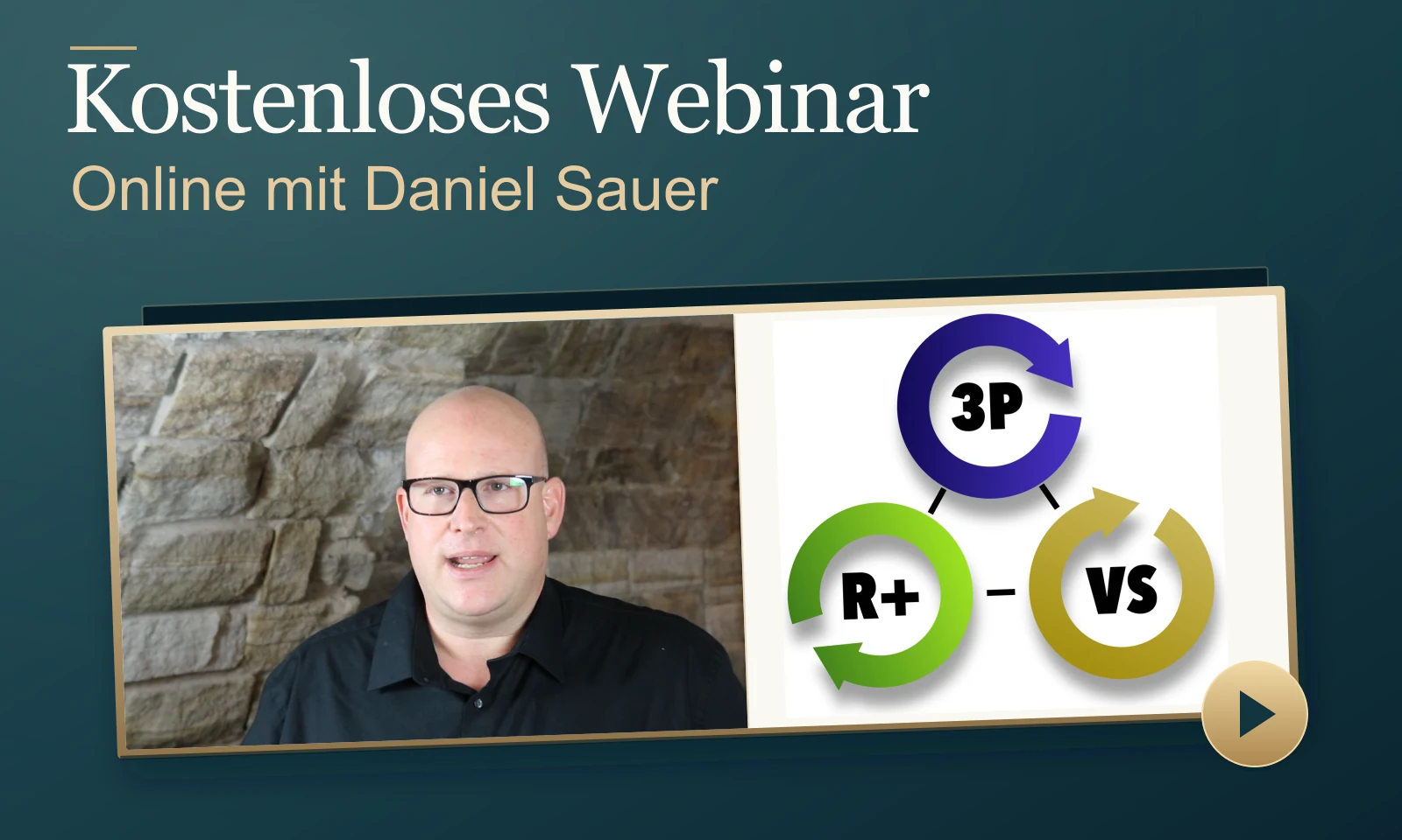 Kostenloses Online-Webinar mit Daniel Sauer und der originalen Drei-Speichen-Regel